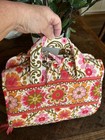 Vera Bradley  folkloric  Hanging Travel Organizer Toiletry   Cosmetic Bag