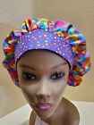 Circles Bright Women s Bouffant Surgical Scrub Hat cap Handmade