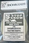 Snow Blockers Roof Vent Snow Blowing Into Roof Vents Snow Damage