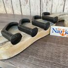 4 X Cast Iron Railroad Spike Hooks - Towel Hanger - Coat  Hat  Key Rack - Decor
