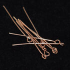 200pcs 16-70mm Metal Plated Alloy Eye Pins Jewellery Making Craft Beads
