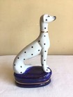 Vintage Staffordshire Style Dalmatian Hand Painted Dog Porcelain Figurine 8 h