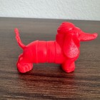 Vintage 1950 Oral B Red Plastic Dachshund Dog Child Toothbrush Holder Ships Free