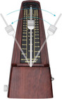 Teak Brown Vintage Mechanical Metronome Tempo Music Timer For Guitar Piano Violi