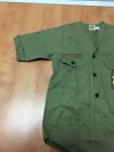 Vintage Boy Scout Bsa Short Sleeve Shirt Sanforized See Measurements