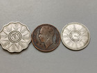 3 Coins From Iraq 1959 50   25 Fils