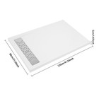 Shower Base Pan With White Left Linear Drainer rectangular Acrylic Shower Base