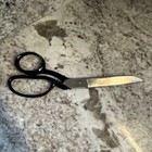 Vintage Wiss Usa No  27 Inlaid Black Handle Sewing Scissors Shears 7 1 2   n9 