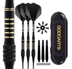3 Pcs Professional Dart Set 26g Metal Tip Precision Engraved Heavy Duty Brass Ba