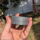 Customizable Steel brass Magnetic Snuff  Snus Can - Jerusalem Pomagranate