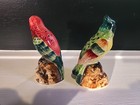 Py Miyao Japan Colorful Birds Salt And Pepper Shakers Set Tropical Vintage