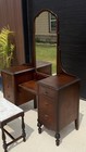 Vintage Mahogany Vanity Dressing Table Mirror Bench Dovetail Local Pickup