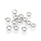 800pcs 6mm Stainless Steel Jump Rings 14 Gauge Open Connectors For Diy Crafts