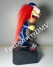 Rare Redline Racer Manual Gear Shift Desk Toy Red Hair Screaming Guy Drag Racing