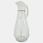 Log Cabin Syrup Dispenser Glass Bottle Vintage Pourer Pitcher Plastic Handle