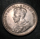 Old Canadian Coins 1916 Canada Silver Highgrade Twenty Five Cents 25 C