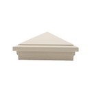 5  Sq  Haven Downward Low Voltage Led Lighted Post Cap - Almond