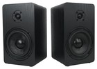 Pair Rockville Rockshelf 58b Black 5 25  Home Bookshelf Speakers W 29  Stands