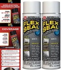 2 Cans Flex Seal Liquid Rubber Sealant Coating Spray  14 Oz Cans  White Lot