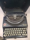 Antique Remington Portable Typewriter With Case Nz43930