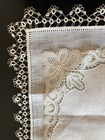 Vintage Hanky Exquisite Antique  Tatting Lace Wedding Bridal Handkerchief 2