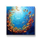 Modern Sea Fish Abstract Home Decor Wall Art Handpainted Oil Painting On Canvas