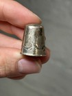   vintage Old Pawn Southwestern Sterling Silver Turquoise Sewing Thimble Thread   