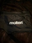 Molten Mesh Ball Bag For Volleyball Drawstring With Stash Pocket Black New