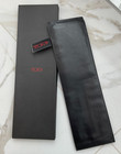 New Tumi Black Leather Hanging Tie Case W  Original Box