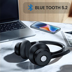 Bluetooth On Ear Headset With Mute Button Mic usb Dongle For Office Call Meeting