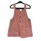 Ettie   H Pink Front Pocket Button Up Corduroy Benneth Dress Girls 3 Years 
