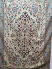 Vintage Beautiful Hand Wool Embroidered Kashmiri Chain Stitch Rug Carpet Floor