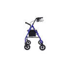 Medline Days 106 Large Lightweight Blue Rollator Transport Rollator Foldable Alu