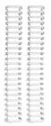 Wrmk The Cinch White 1 25   2pc  Binding Wires Scrapbooking Book Binding