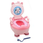Cute Pink 3d Bear Potty Training Seat Toilet Chair Infant Toddler Kids Bathroom