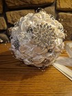 Bridal Wedding Flowers Bouquet Beaded Embellishment Wrap Jeweled Bouquet
