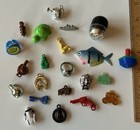 22pc Vintage Cracker Jack Gumball Toy Charms Junk Drawer Lot B