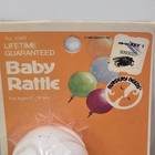New Lot Vintage Nursery Needs By Sanitoy Inc  Baby Rattle Telephone   White 