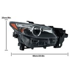Headlight Assembly For Cx-9 2016-2023 W o Afs Projector Driver passenger