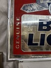 Rare 24x18  Vtg Bud Light Beer Framed Mirror Bar Sign Budweiser Licenced Product