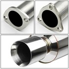 Fit 92-00 Civic 2dr 4dr Em ej eg 4  Rolled Muffler Tip Racing Catback Exhaust
