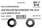  50  3 8  Chrome 18-8 Stainless Steel Flat Washer 7 8 Od - Chrome Flat Washers