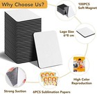 200pcs Sublimation Magnet Blanks Set personalized Sublimation Refrigerator Magne