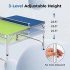 Goplus Foldable Ping Pong Table  100  Preassembled  Table Tennis Blue green 