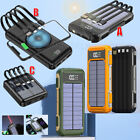 900000mah Solar Power Bank 4 Usb Backup External Battery Wireless Fast Charger