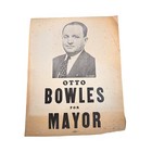 Two 2-antique Political Poster Otto Bowles Mayor 1970s Springfield Mo 11  X 14 