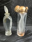Lot Of 7 Vintage Miniature Glass Perfume Bottles-2 Full   5 Empty