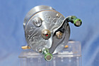 Rare Old Vintage Bronson Engraved Western Warrior Fishing Reel Usa  Era 1938