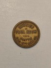 Wwii Era Connie   s Pool Room Seattle Wa- Brass Trade Token Good For 5  