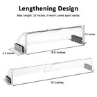 4 Pack Transparent Adjustable Air Deflector For Vents  Sidewalls